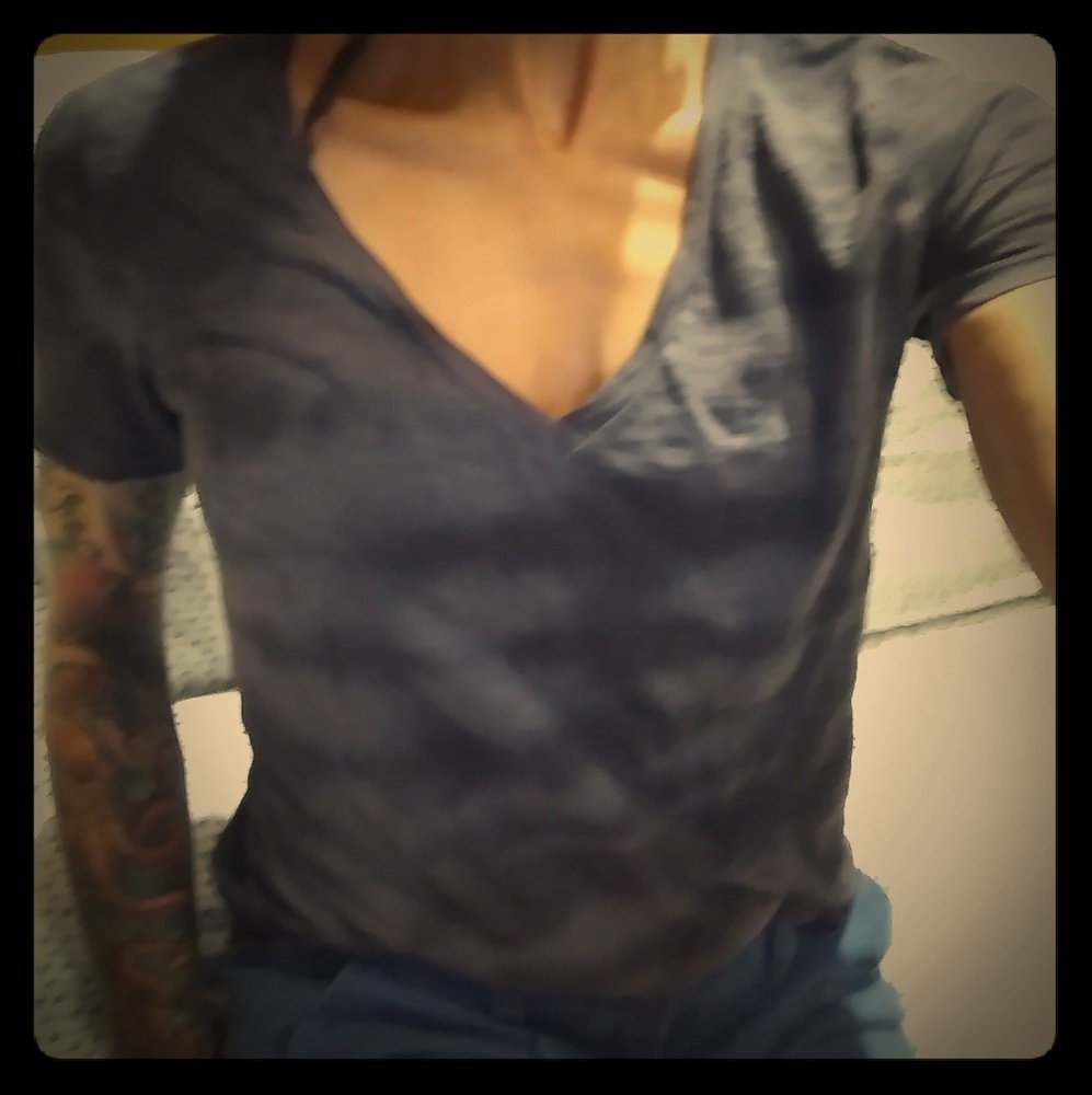 NWOT Tie-dyed v-neck T-shirt